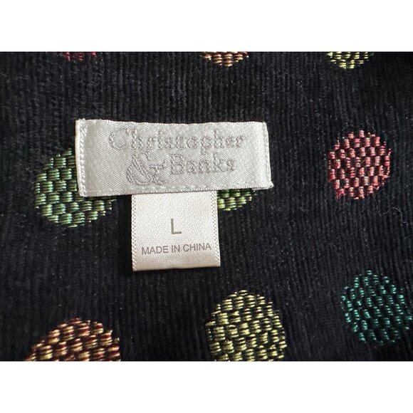 Christopher & Banks Vest Embroidered Colorful Button-Up Geometric Pattern Y2K
XL - Picture 7 of 7